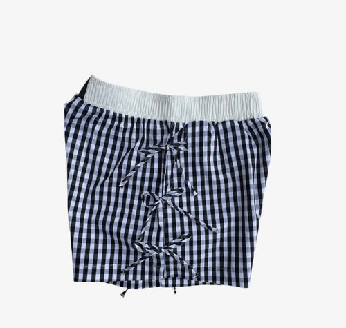 Black/White Side Bow Boxers